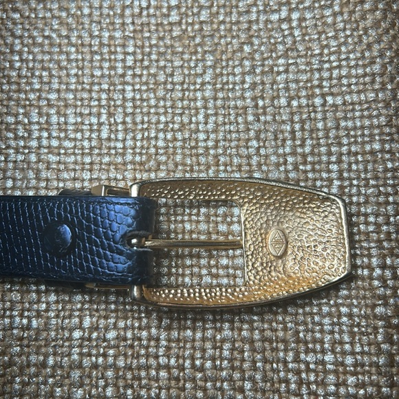 Judith Jack Leather Belt with Black Marcasite Stones (L) main image 4